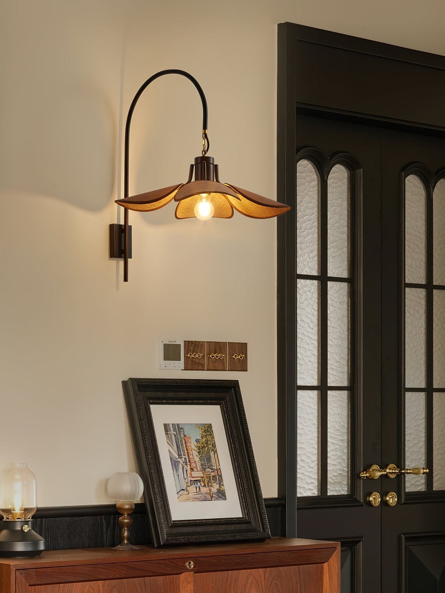 Retro Wabi-Sabi Style Petal Bloom Wall Lamp K587
