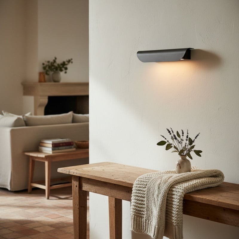 Hidra Modern Metal Wall Sconce - Minimalist Down-Light Sconce for Modern Homes K1691