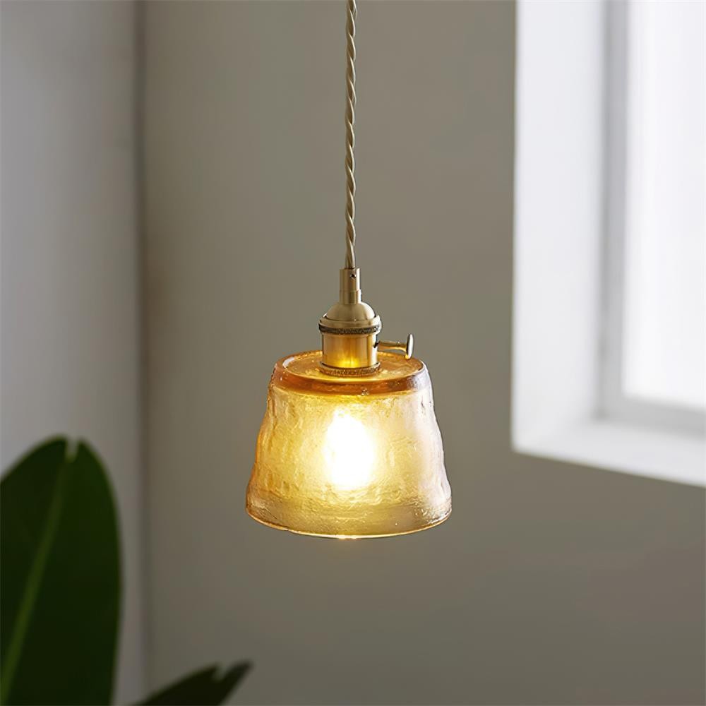 Retro Small Cup Glass Pendant Lamp K305