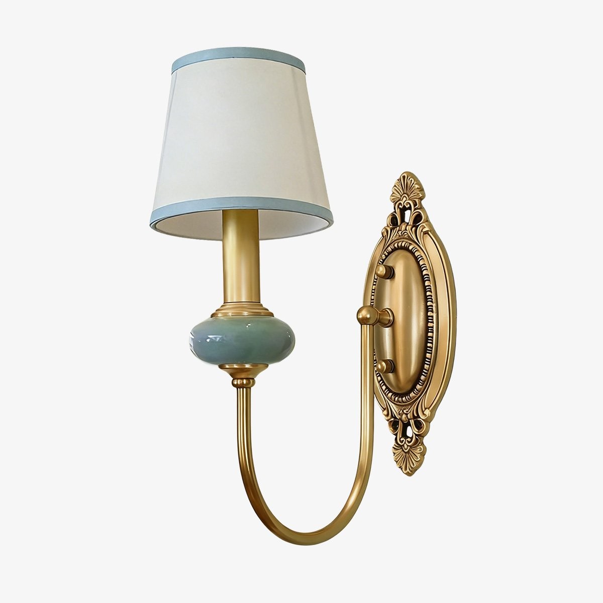 Rowanea Retro Fabric Wall Lamp - Elegant Fixture for Bedroom and Hallway K2214