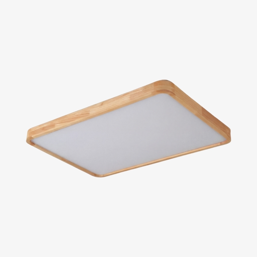 LignoForma Geometric Shape Ceiling Light - Contemporary Wood LED Ceiling for Bedroom and Lounge K2267