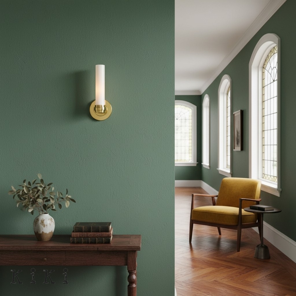 Roven Elegant Cylinder Glass Wall Lamp - Minimalist Wall Sconce for Entryway K1711
