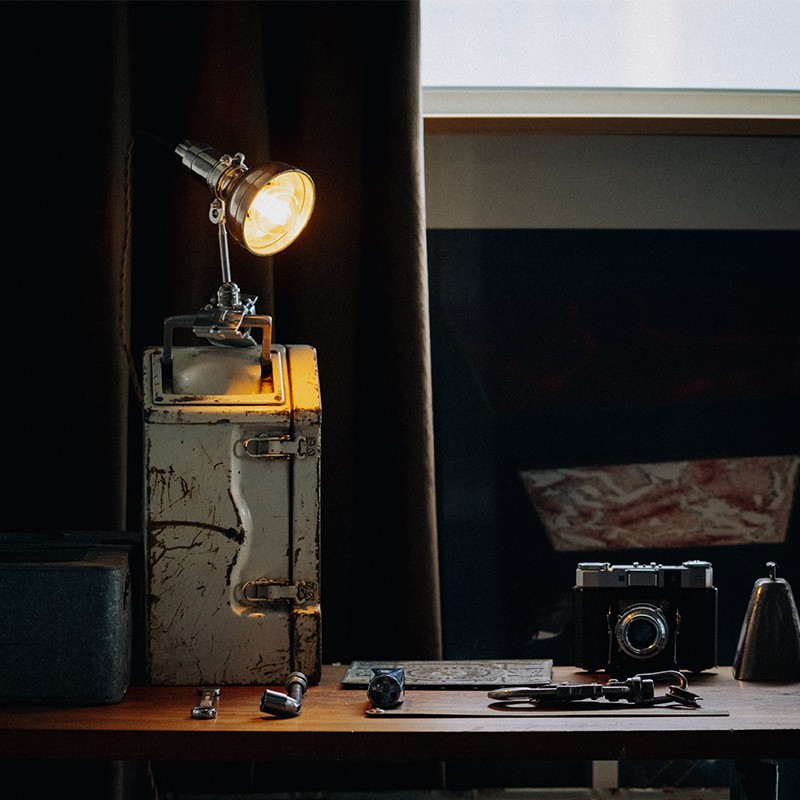 Retro Industrial Clip Light