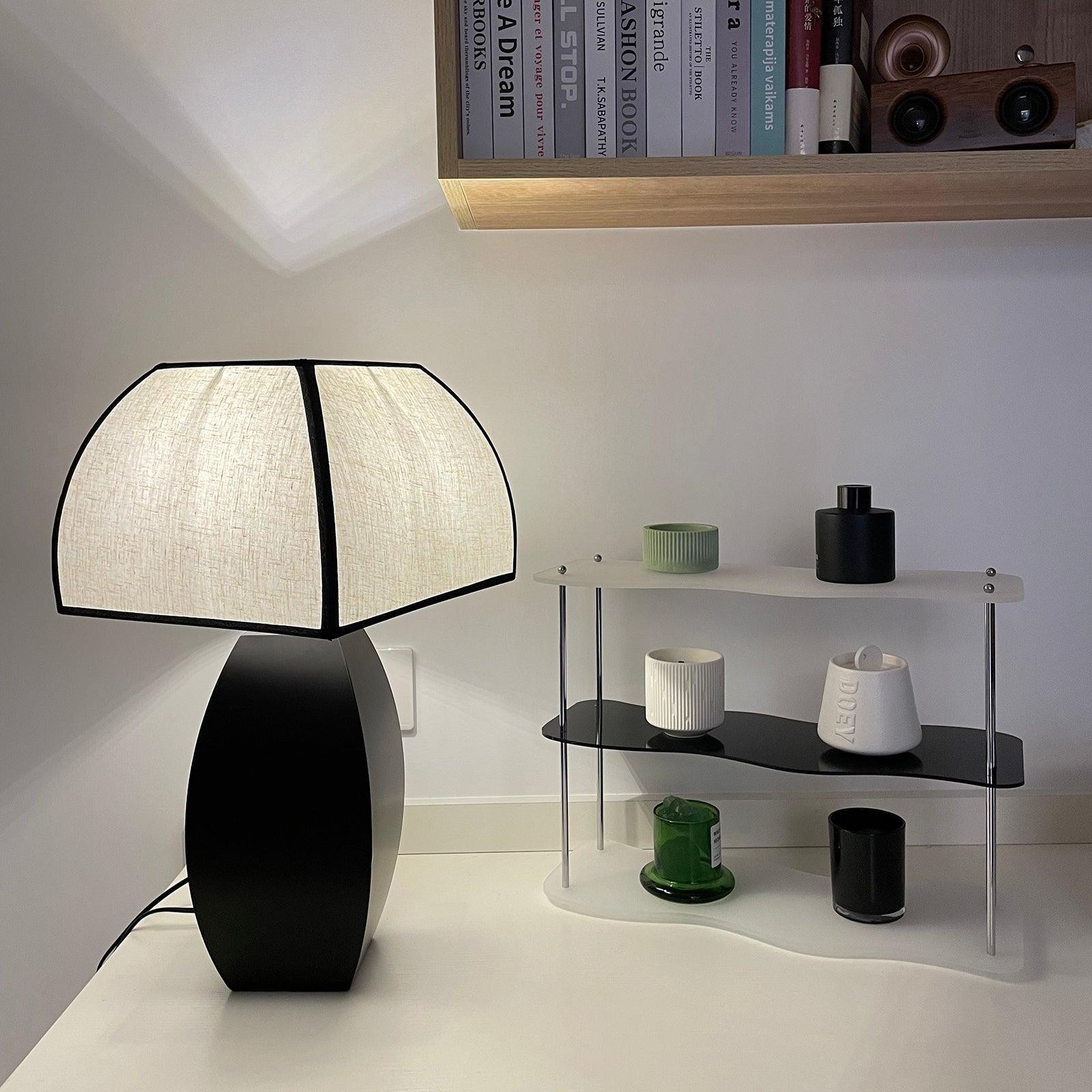 Retro Metal Mushroom Fabric Table Lamp K430