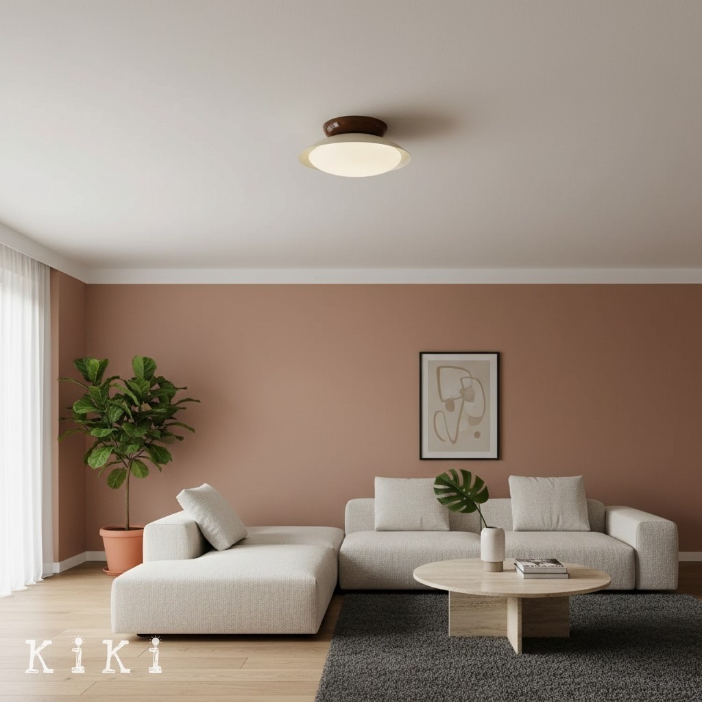 Heliora Modern Dome Ceiling Light - Minimalist Style for Living Room and Bathroom K2114
