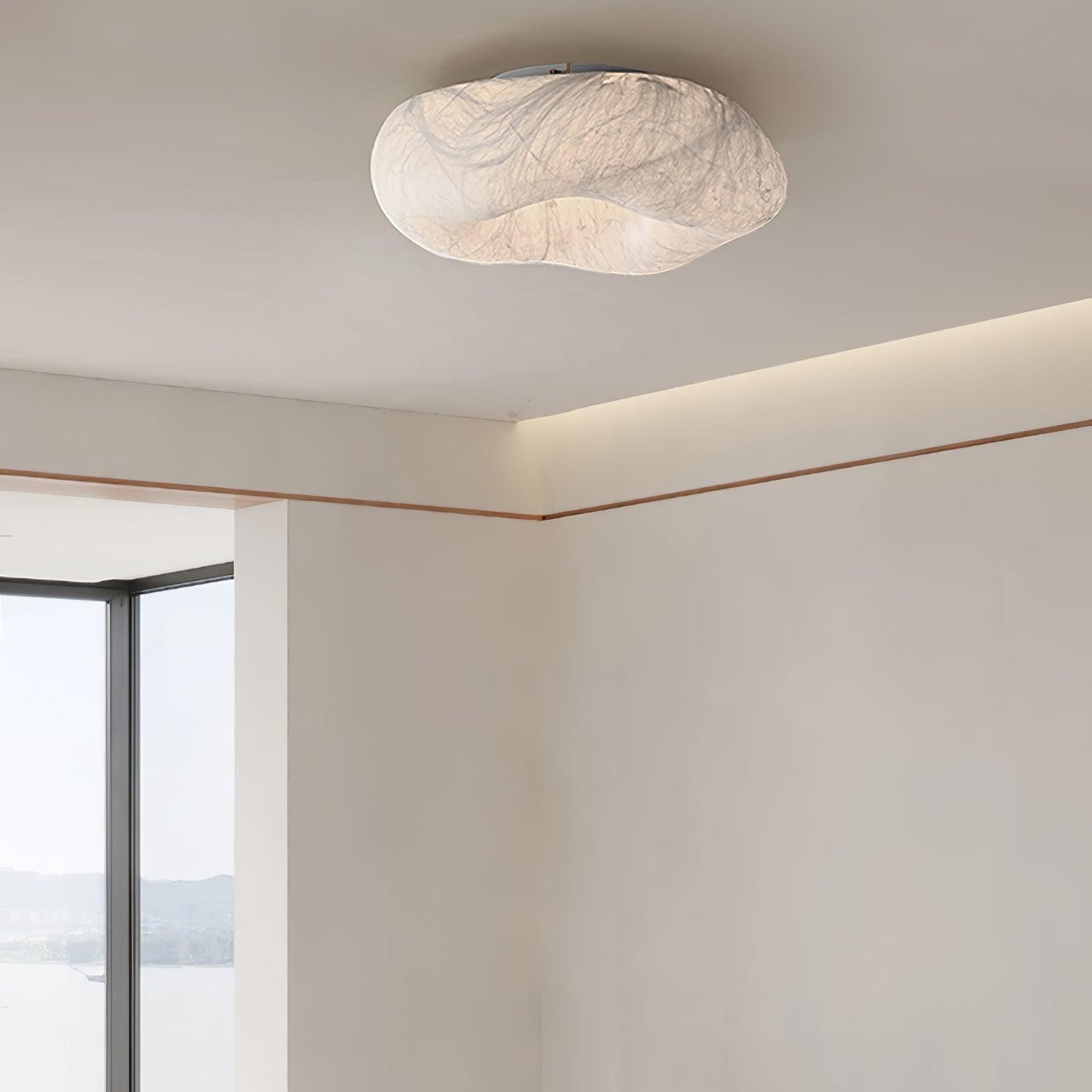 Modern Simple Silk LED Living Room Ceiling Lamp K780