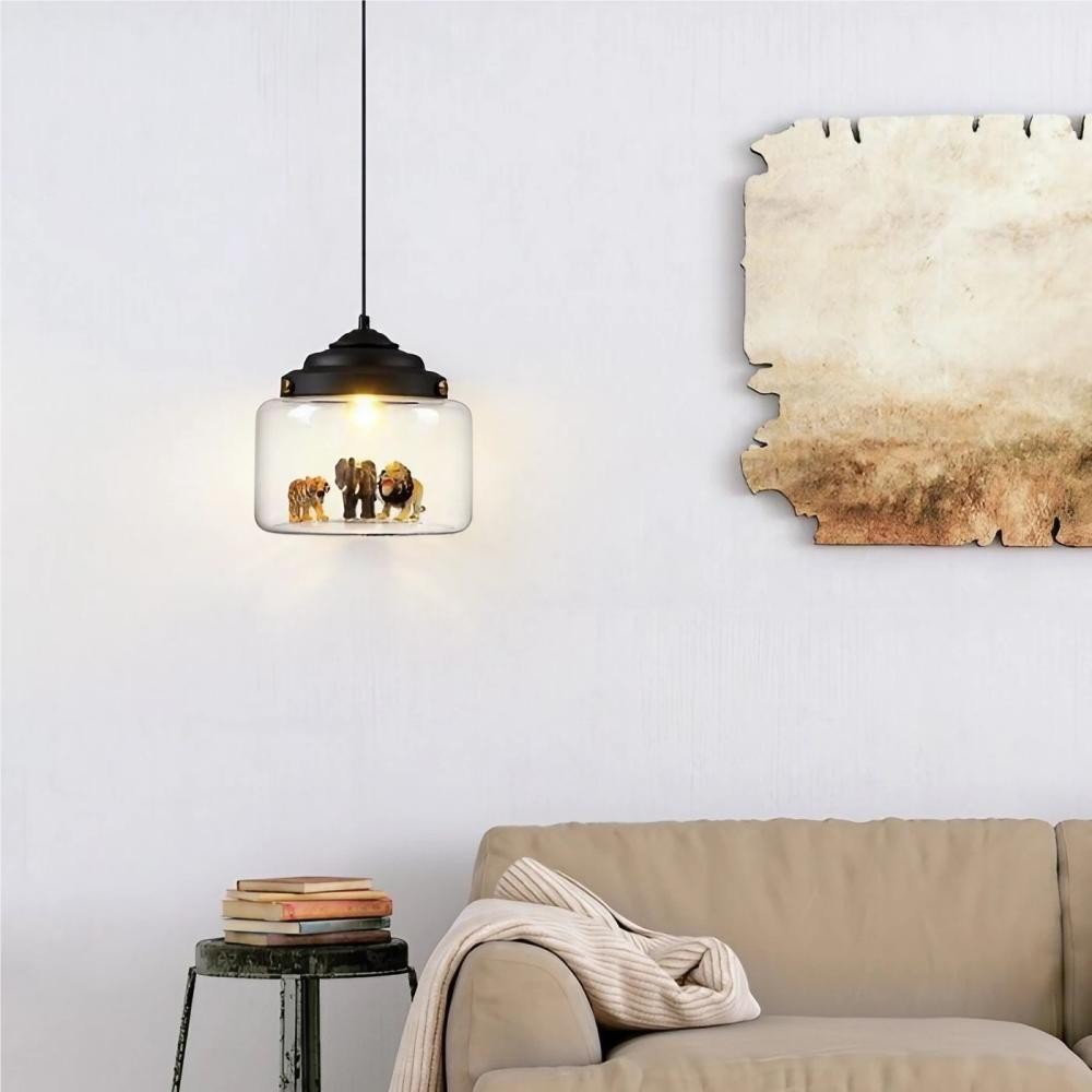Creative Little Zoo Glass Pendant Lamp K33