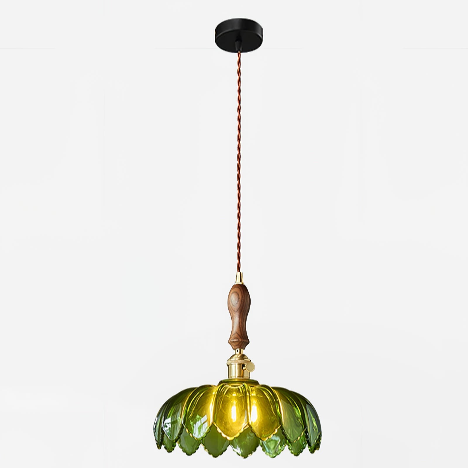 Retro Petal Green Pendant Lamp K454