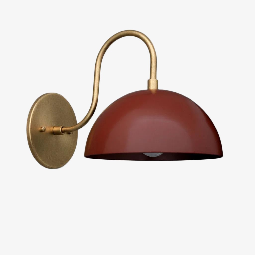 Curva Curved Dome Shade Wall Sconce – Mid-Century Modern Versatile Indoor Lighting K1542