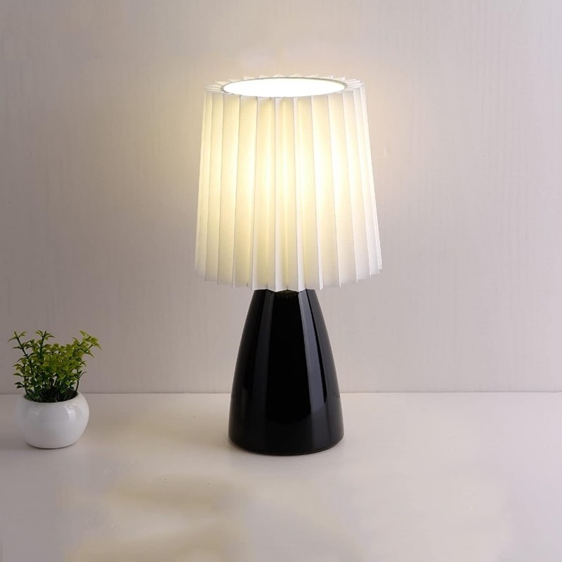Modern Pleated Cute Table Lamp For Night Light K12