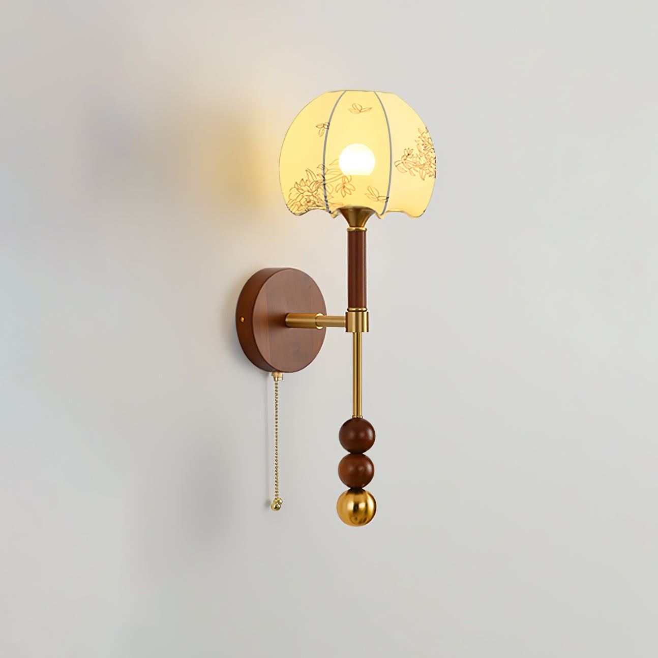 Retro Solid Wood Series Wall Lamp K638