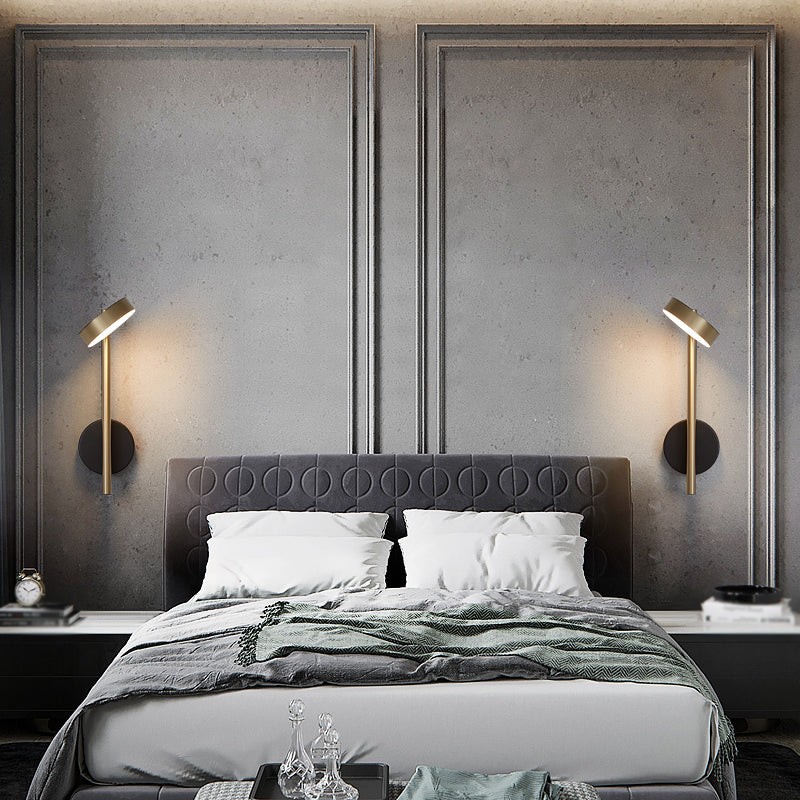 Italian Simple Round Metal Wall Lamp K364