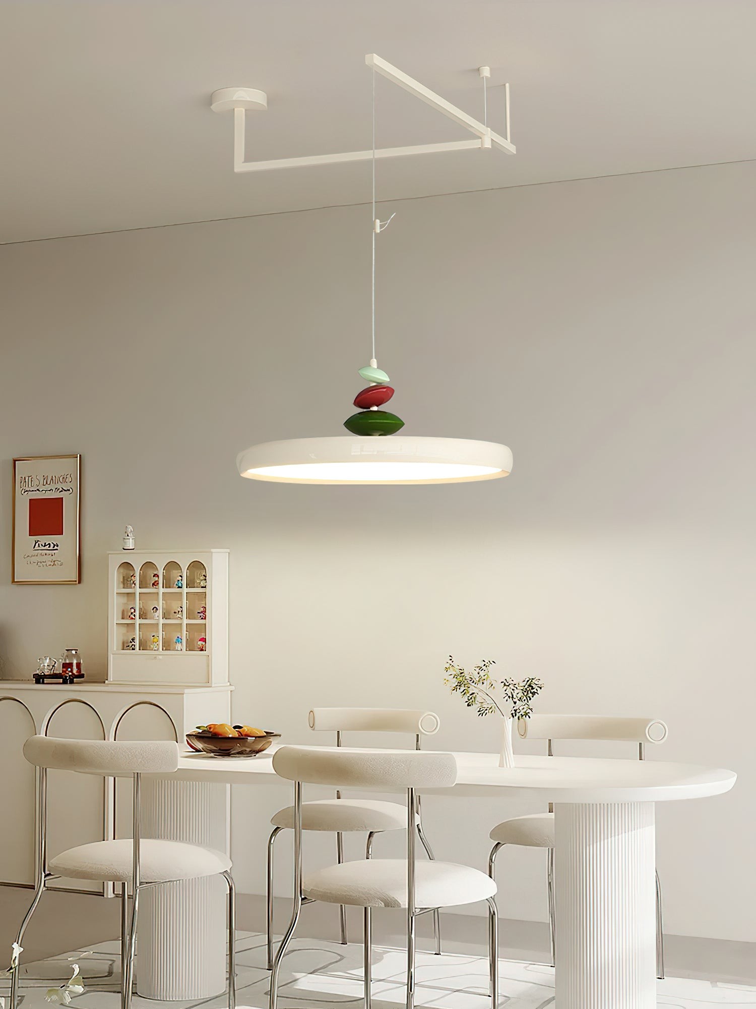 Swing Arm Stone Pendant Light K683
