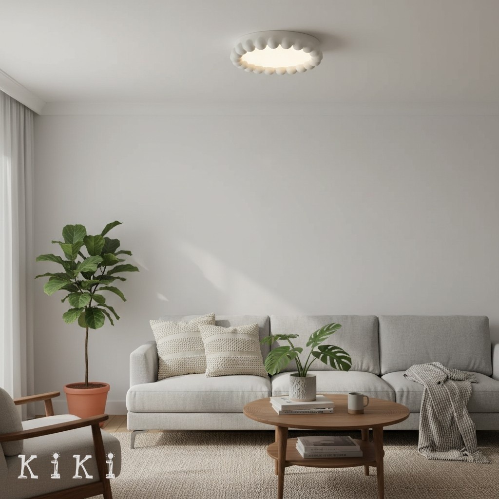 Orilux Low Profile Contemporary Round Ceiling Light for Living and Bedroom K2139