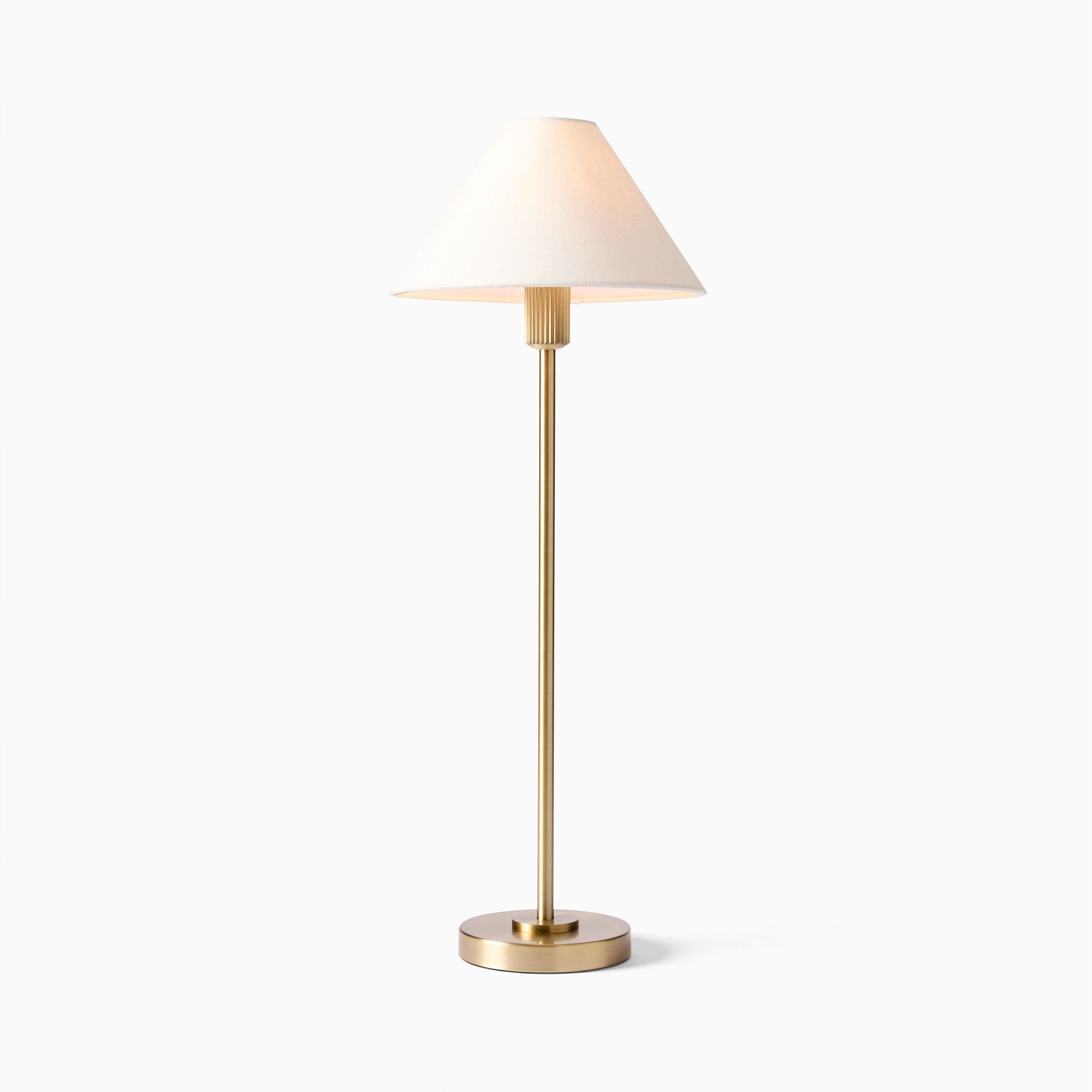 Diora Table & Floor Lamp - Linen Shade Modern Linear Style Sophisticated Accent K1168