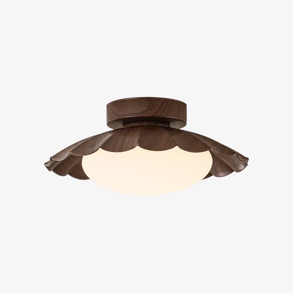 Pluvoria Minimalist Scalloped Clouds Ceiling Light - Modern Design Flush Mount for Living Room K2113