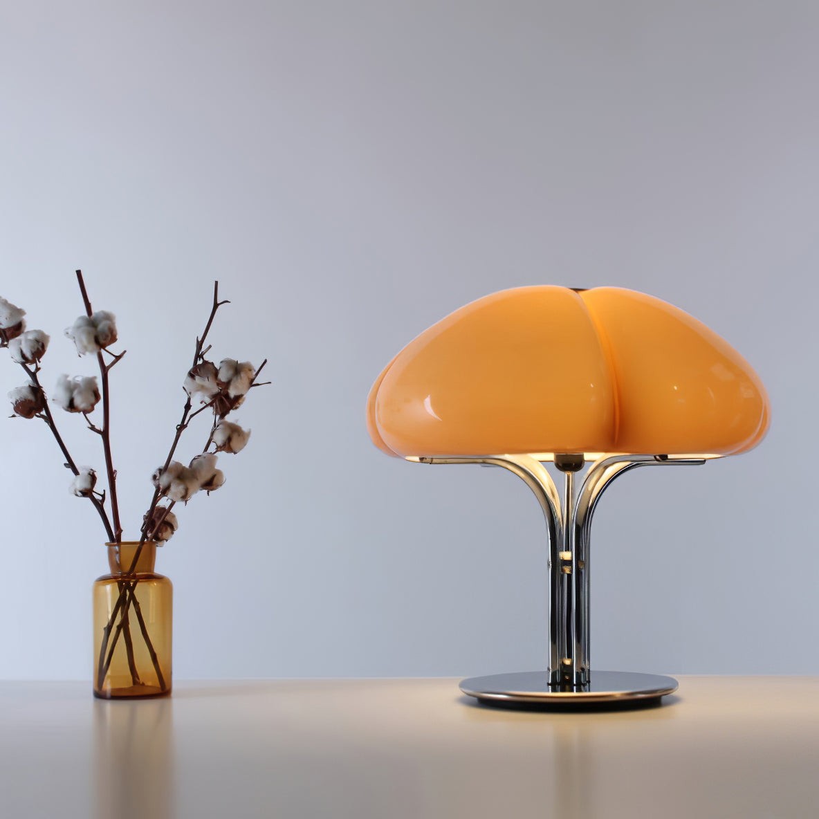Creative Cluster Mushroom Shape Glass Table Lamp K609