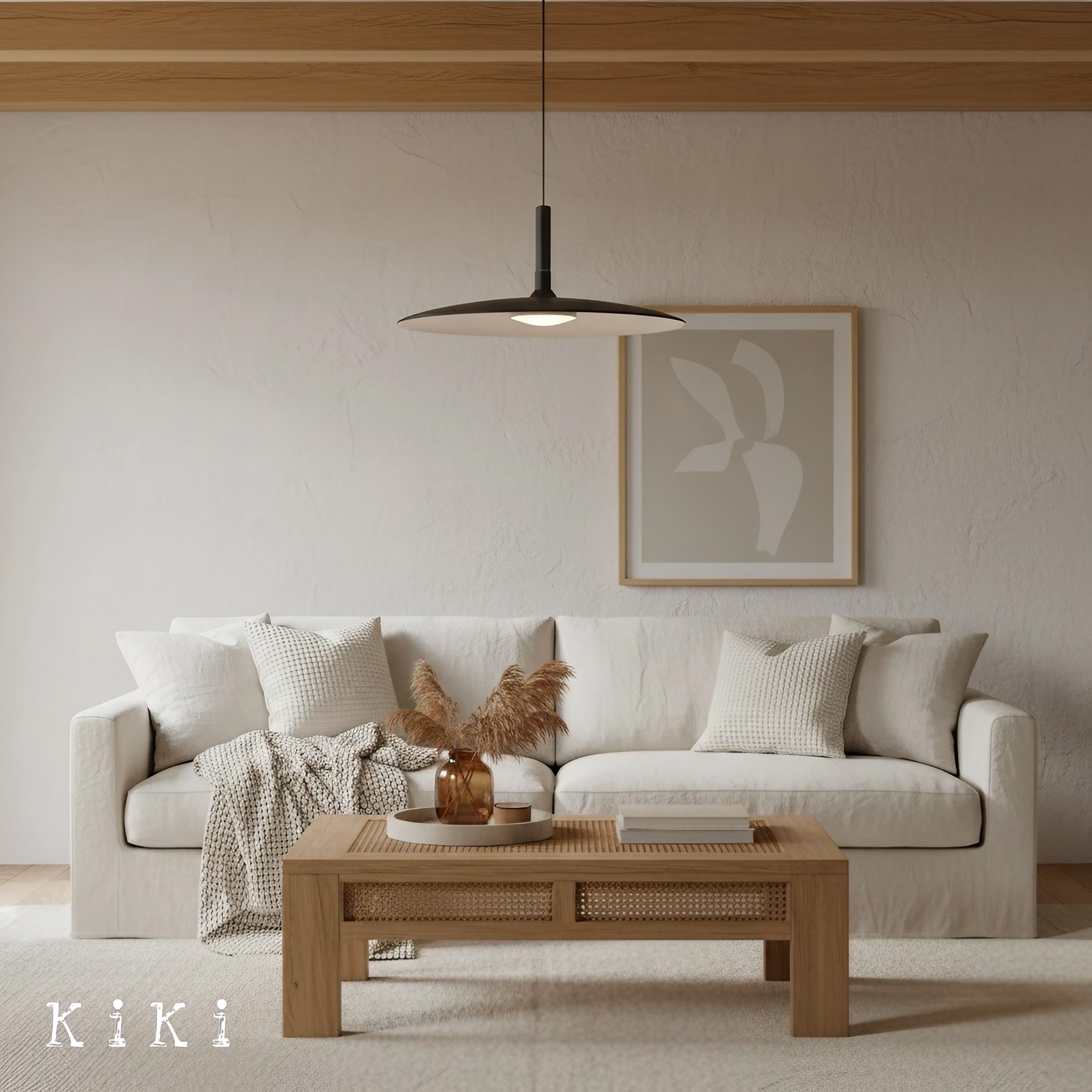 Vibrant Aplomb Large Pendant Light - Stylish Round Disc Pendan Light for Modern Interiors
