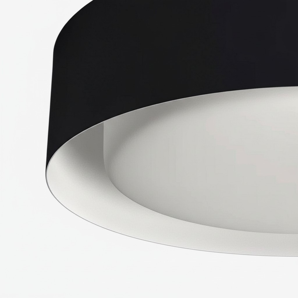 Velcora Contemporary Metal Flush Mount Ceiling Light - Elegant Drum Ceiling Fixture for Bedroom K2285