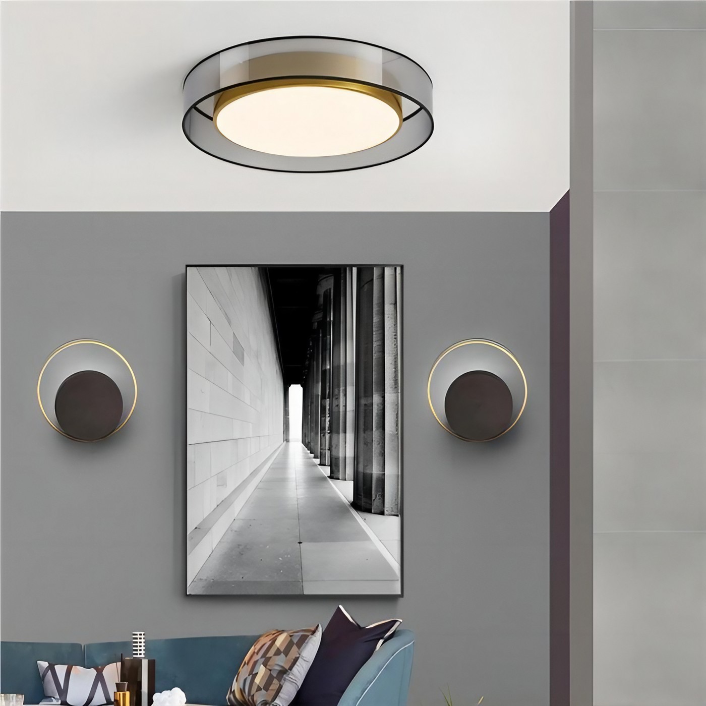 Scandinavian Unique Luxury Round LED Ceiling Lamp K811
