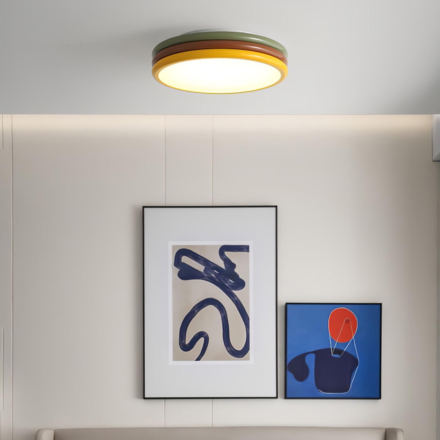 Scandinavian Simple Colorful Acrylic Ceiling Lamp For Bedroom K326