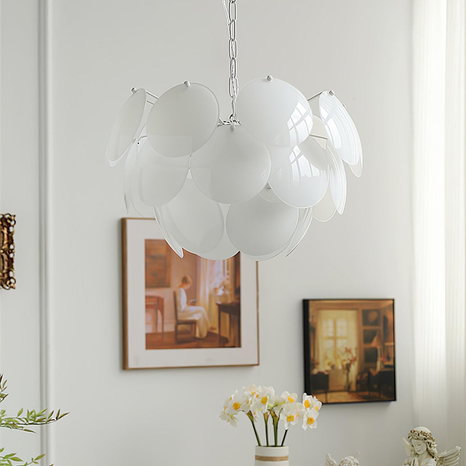 Luxury Fashion Luminous Petal Glass Chandelier K473