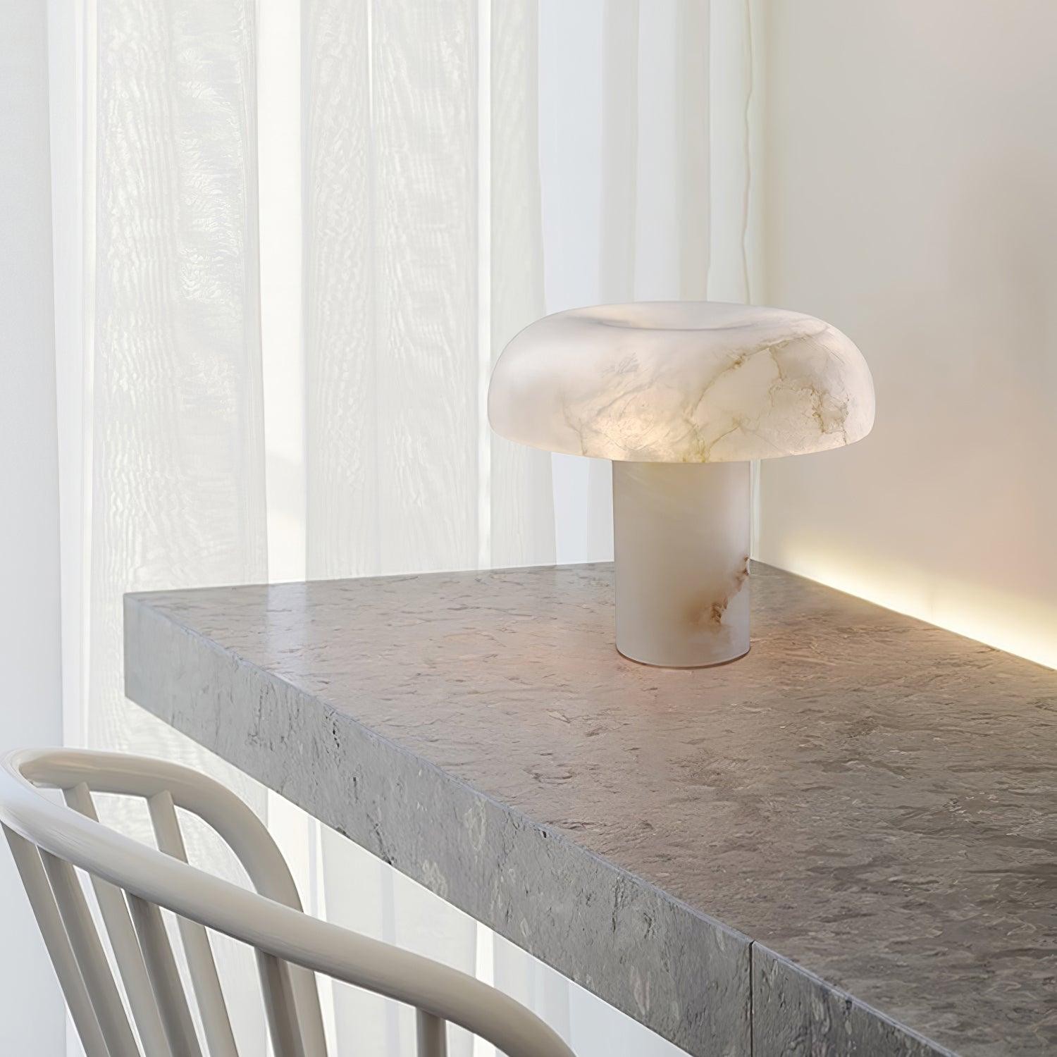 Creative Minimalist Luxury Alabaster Table Lamp For Bedroom K535