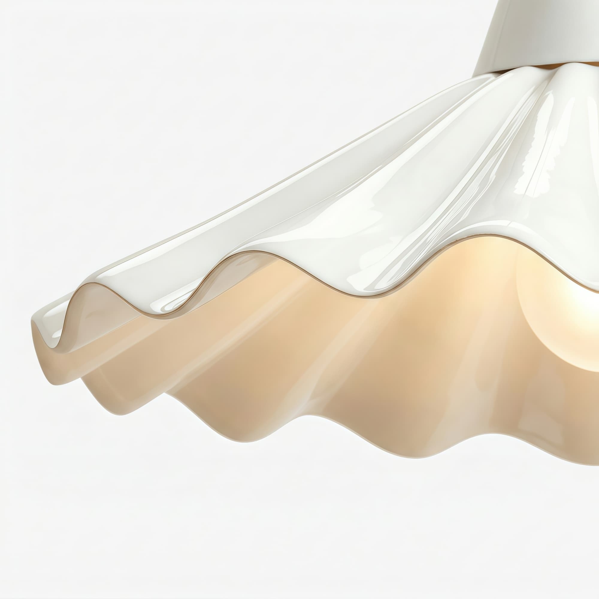 Arluneva Artistic Wave Pendant Lamp - Modern Handcrafted Ceramic Light for Living Room K2326