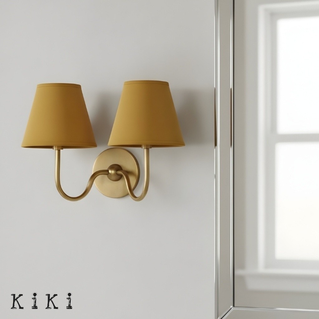 Luvora Pleated Fabric Shade Wall Sconce – Modern Classic Indoor Lighting K1306