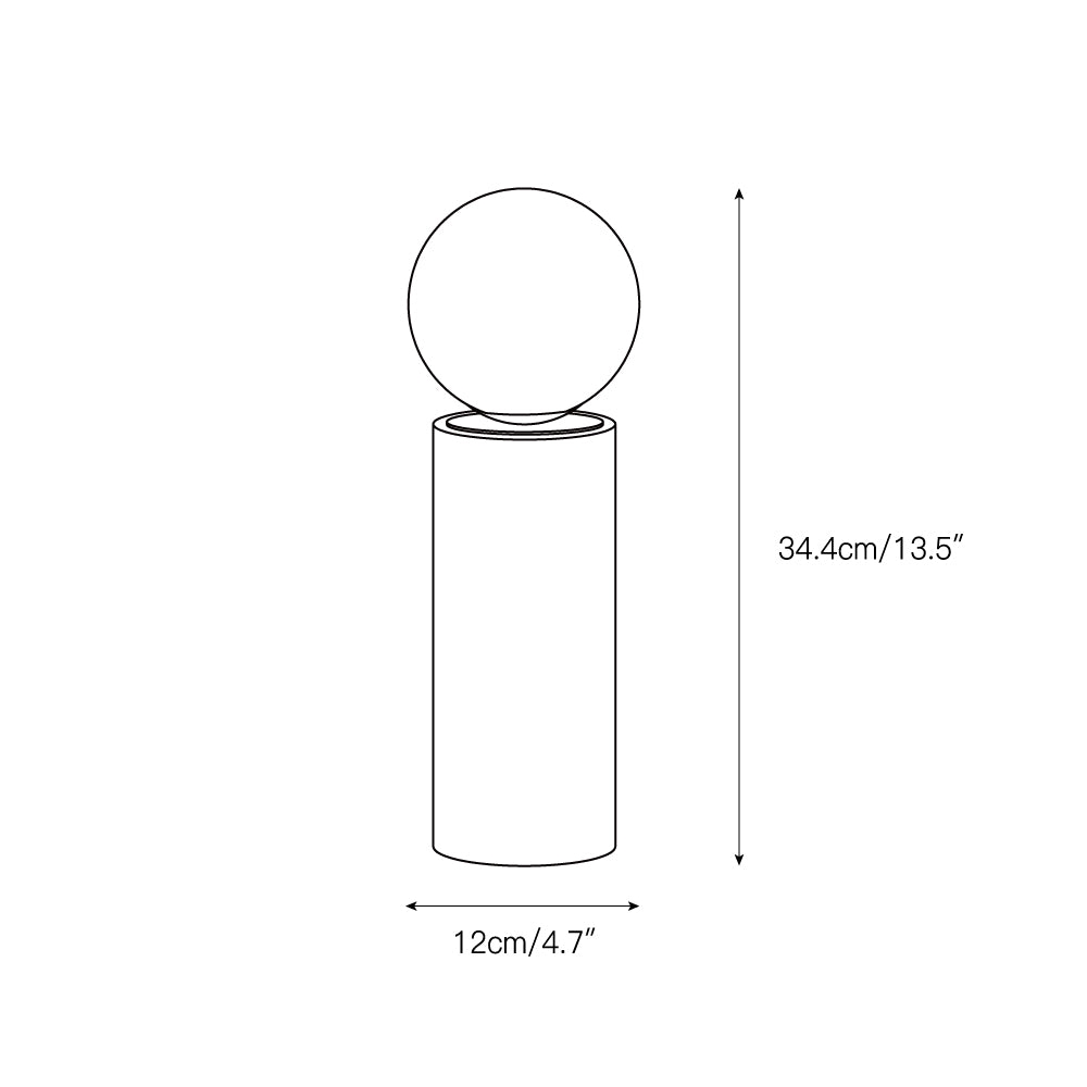 Core Travertine Table Lamp D645