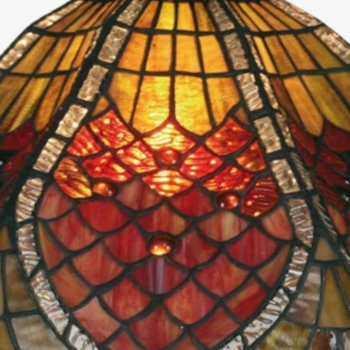 TF Orsino Decorative Tiffany Style Floor Lamp - Artistic Stained Glass Lamp K1826