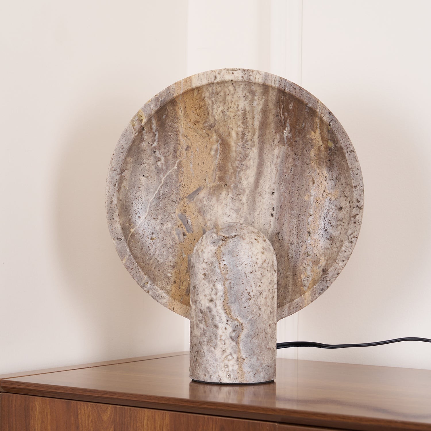 Wabi-sabi Style Eclipse Stone Table Lamp K831