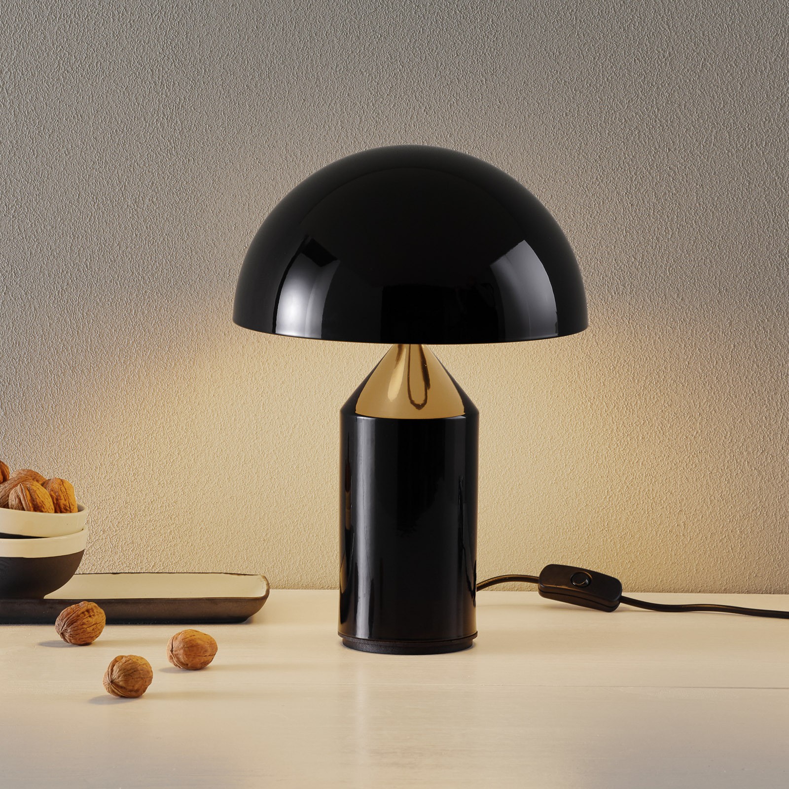 Modern Atollo Table Lamp - Mushroom Metal Table Light for Living Room