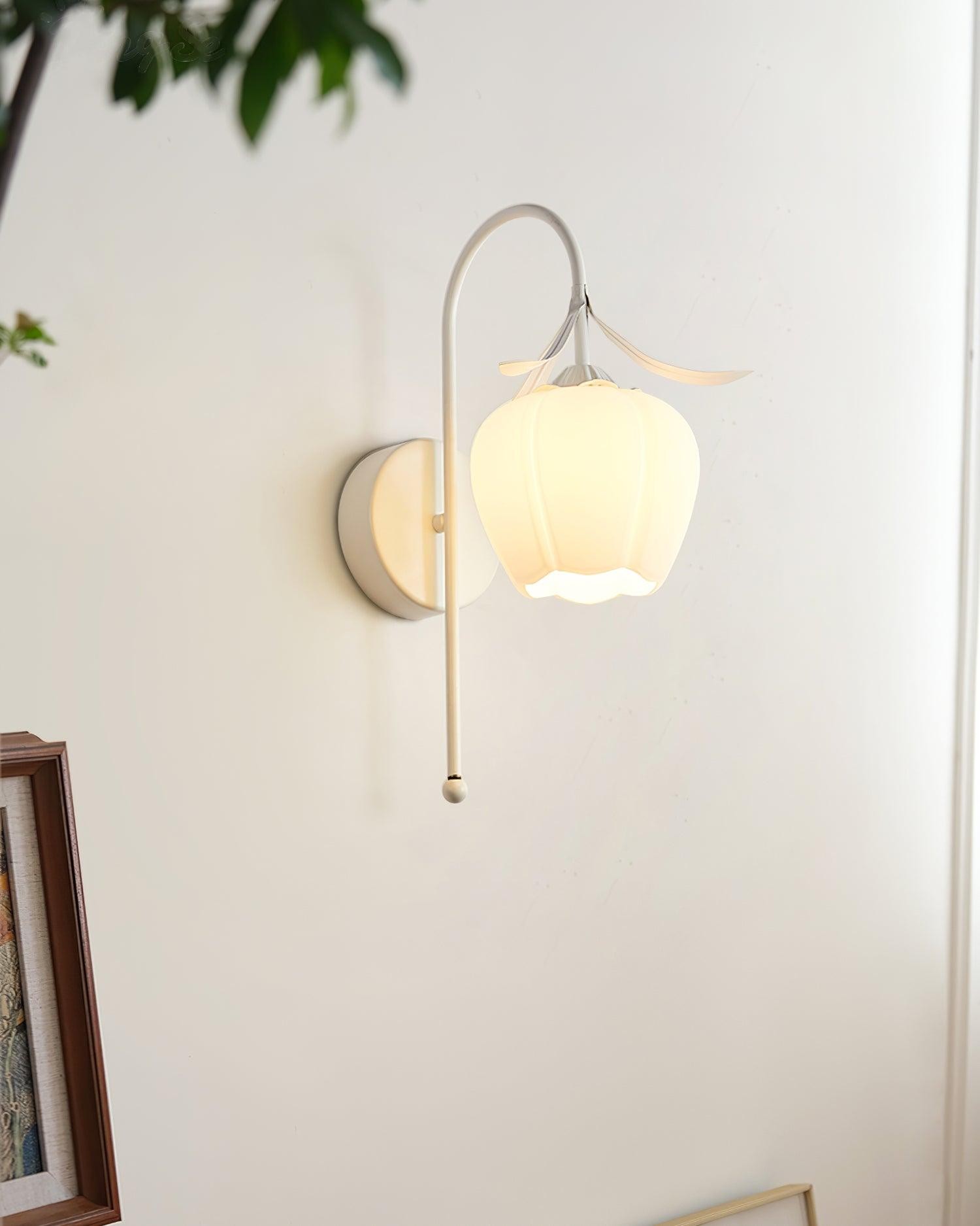 French Cream Style Flower Wall Lamp K474