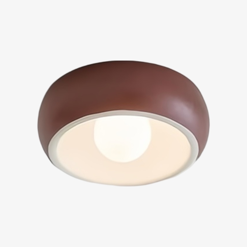 Aurelox Round Flush Mount Ceiling Light Clean Geometric Fixture - Contemporary Indoor Lighting K2312