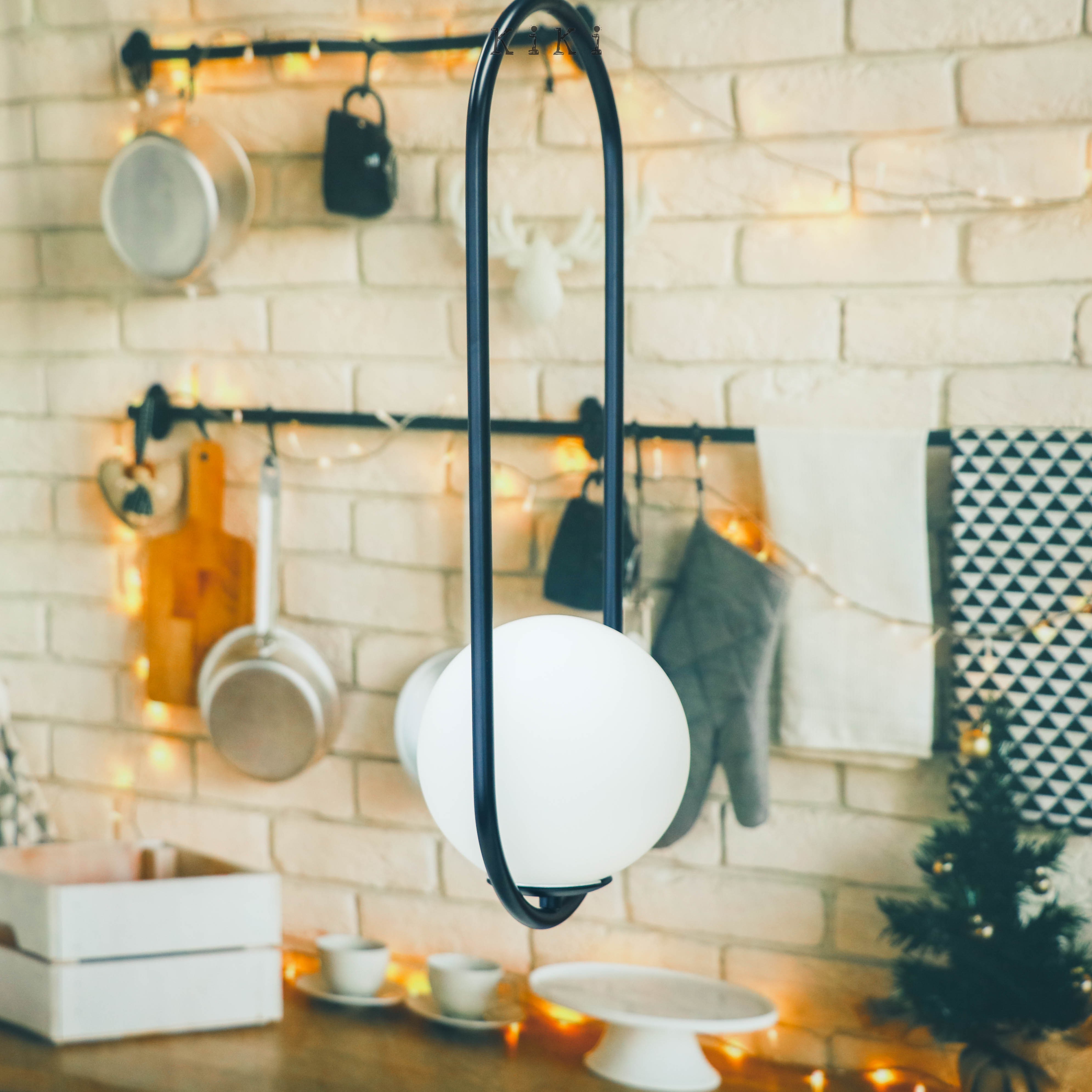Minimalist Mila Pendant Lamp - Oval Hanging Light for Bedroom Bedside