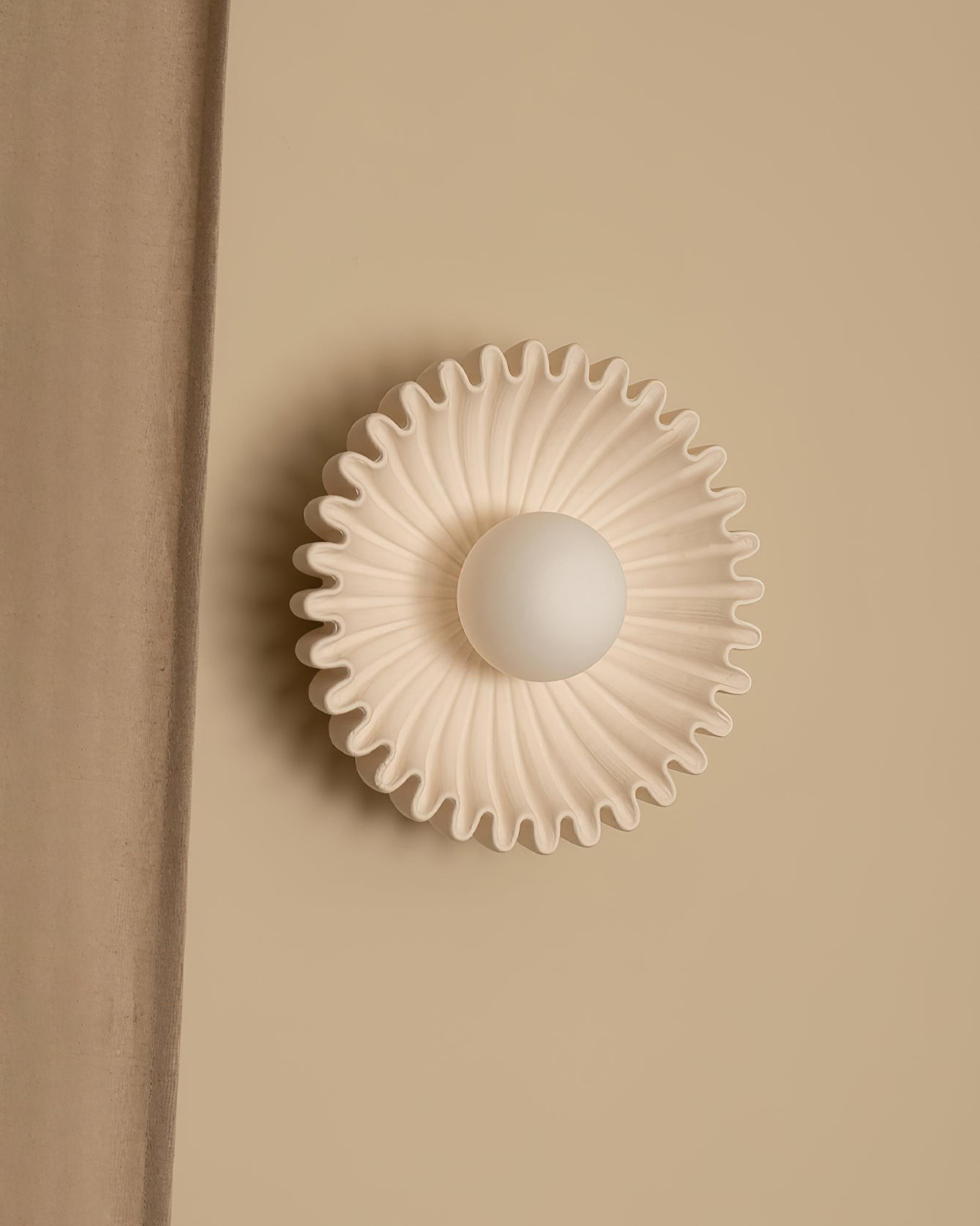 Flower Shaped Ceramic Wall Lamp - Soft Lighting for Bedroom and Hallway K259