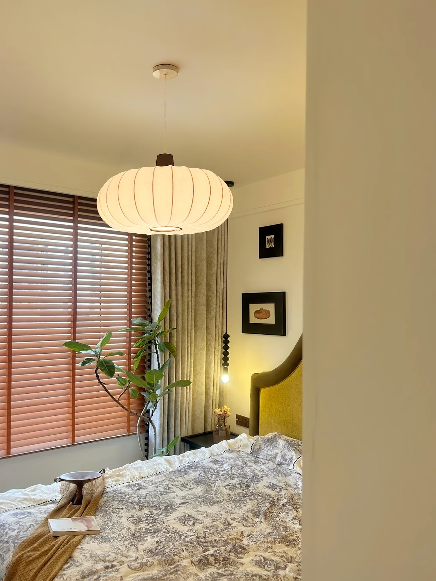 Classic Silk Lantern Pendant Light K665