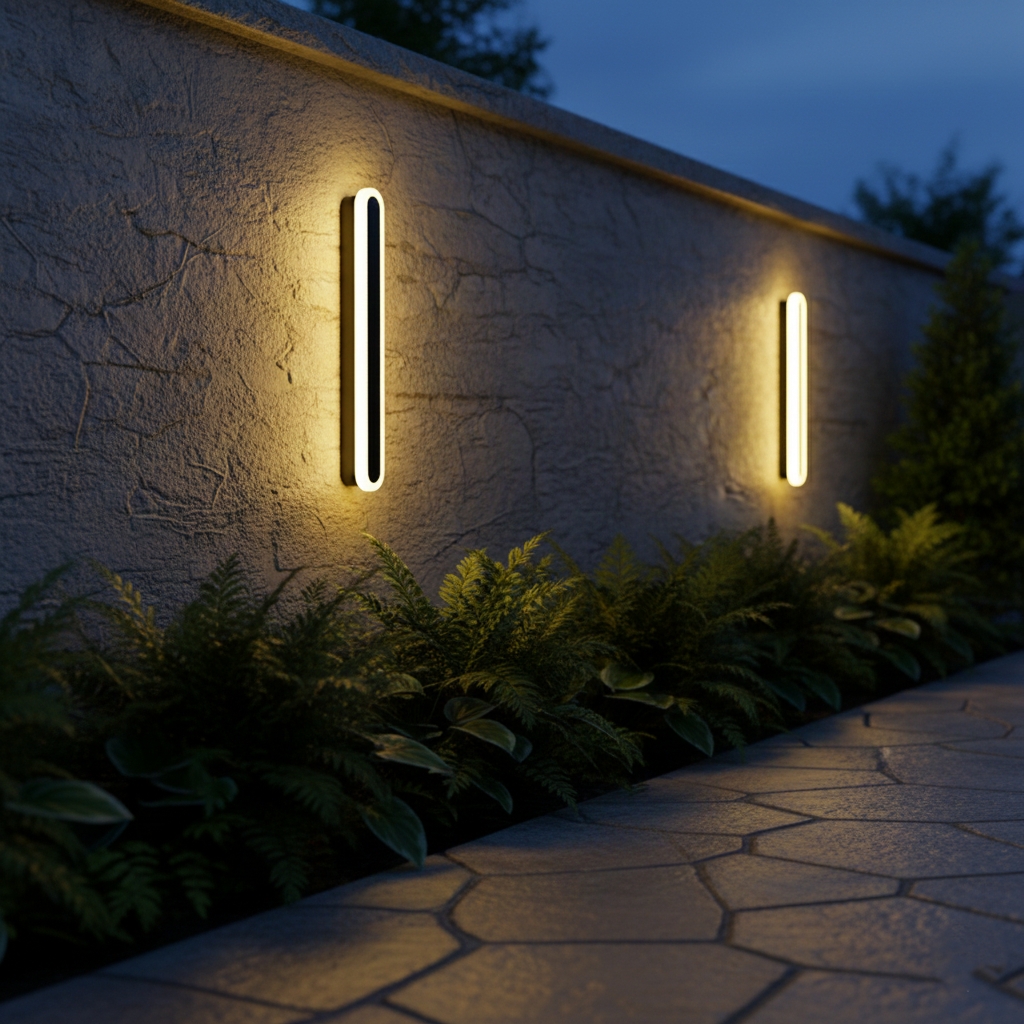 Edge Minimalist Metal Oval IP65 WaterProof Outdoor Wall Light D875