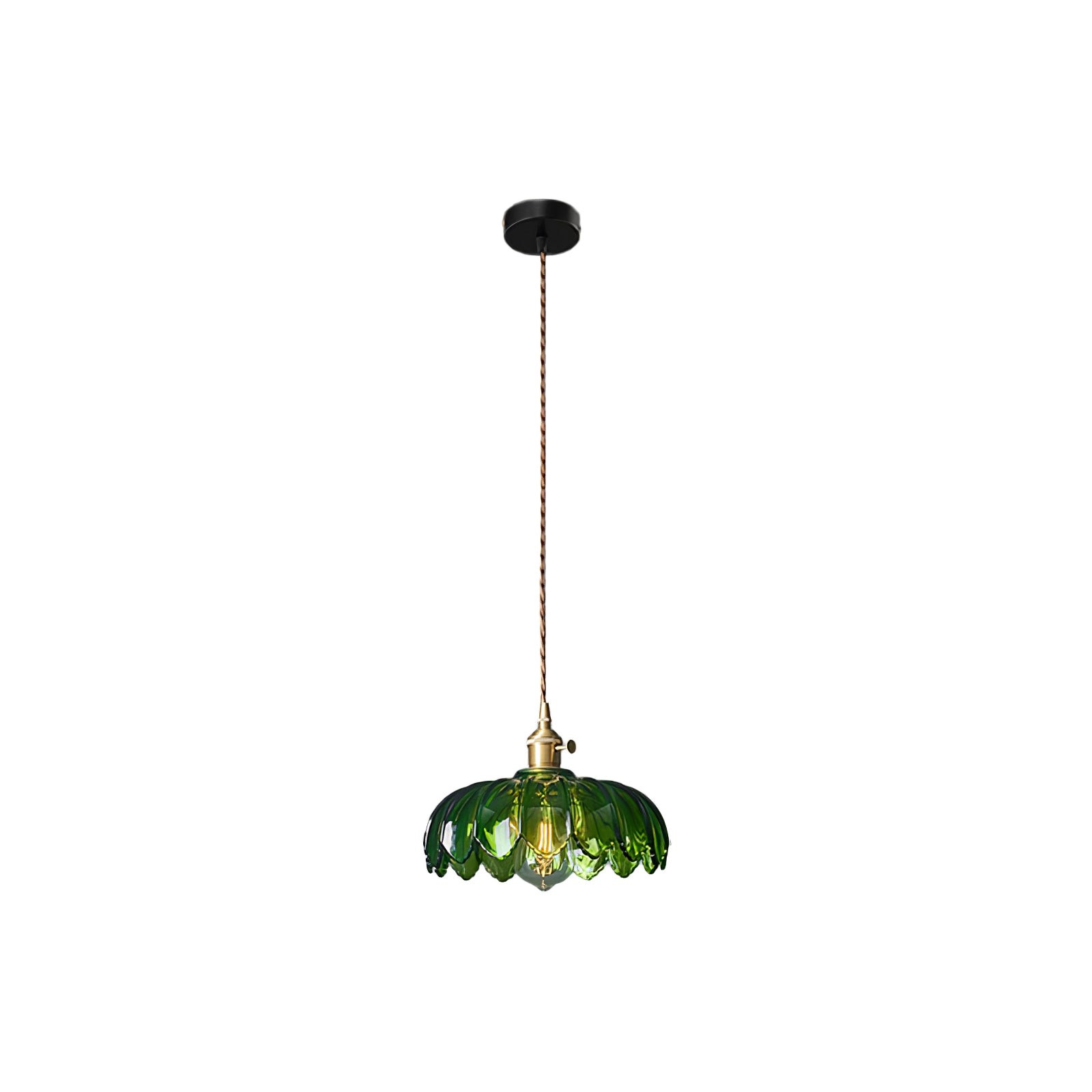 Retro Petal Green Pendant Lamp K454