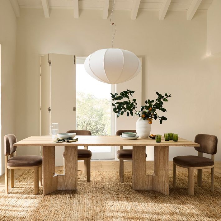 Alvian Pendant Light - Linen Shade with Adjustable Height for Cozy Dining K1384