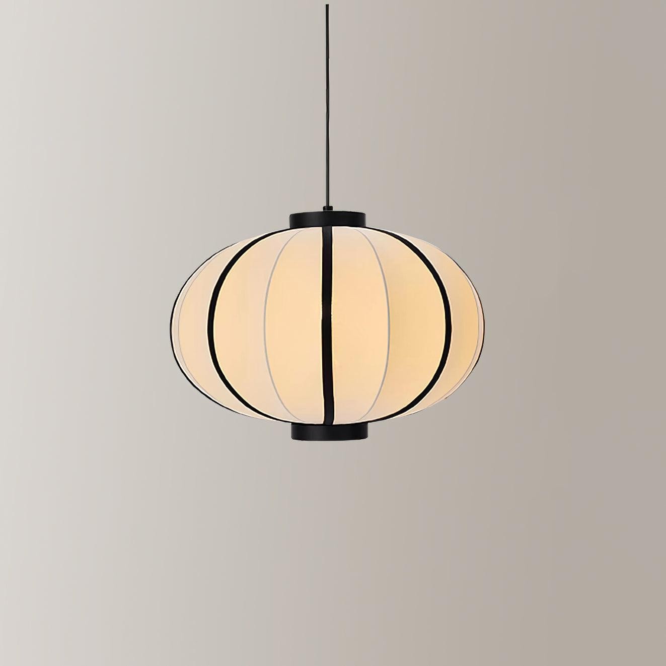 Minimalist Black and White Lantern Pendant Lamp K593