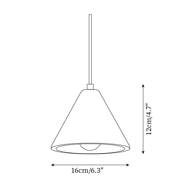 Travertine Conical Pendant Lamp K378