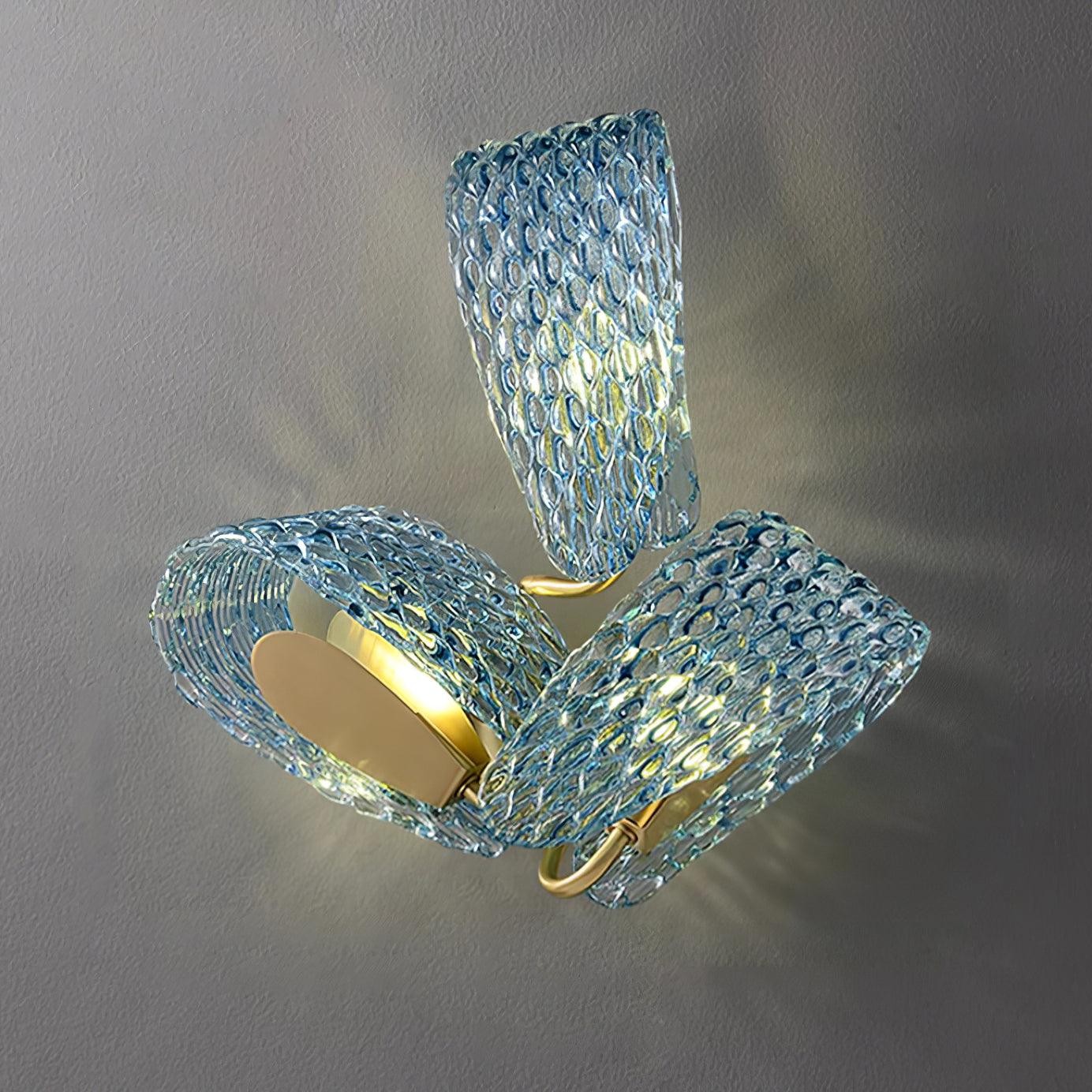 Creative Light Luxury Blue Ribbon Wall Lamp K265