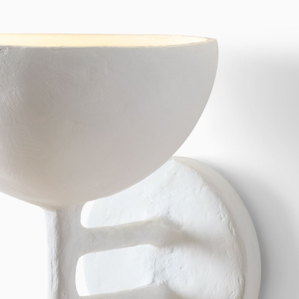 Plara Decorative Wall Lamp - Plaster‑Covered Metal Wall Light Clean Modern Style for Bathroom Vanity & Accent Walls K1695
