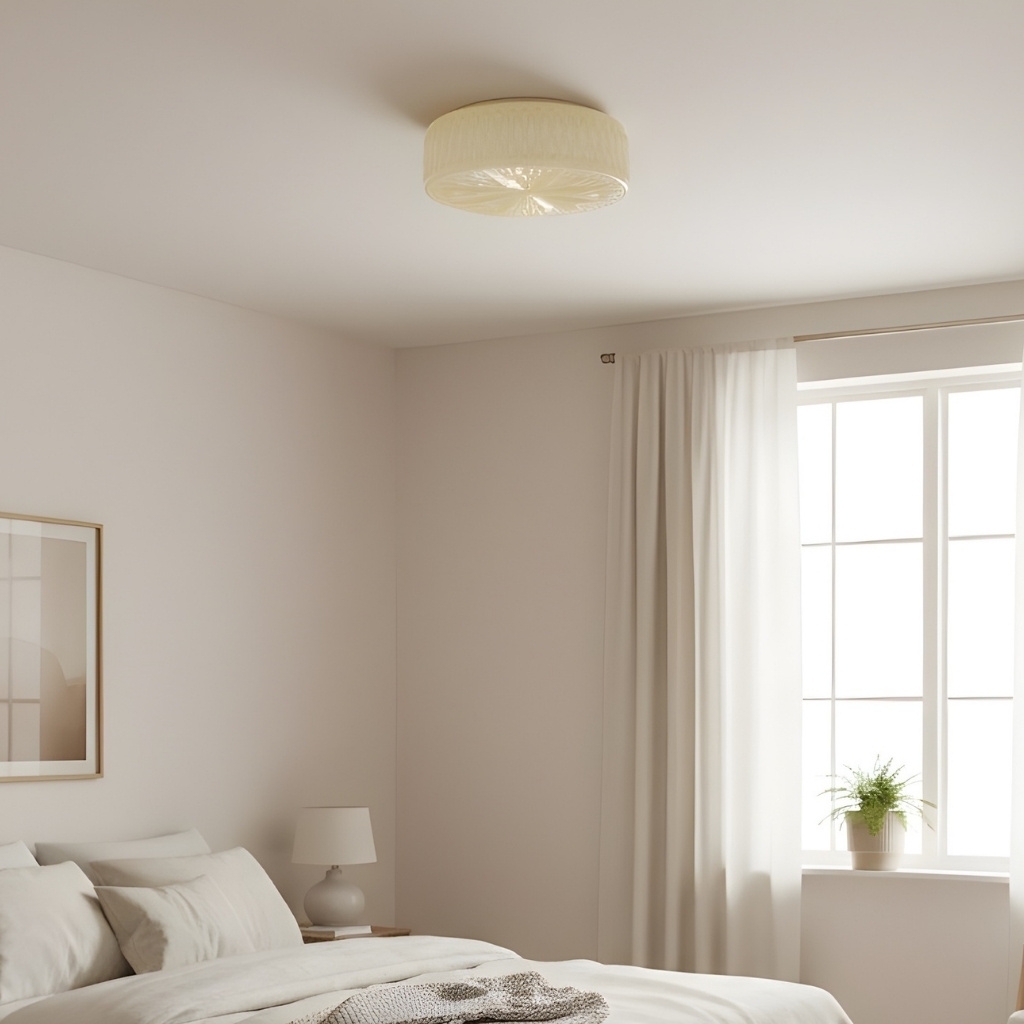 Mistaro Minimal Glass Ceiling Lamp - Flush Mount Design for Living Room and Bedroom K2281