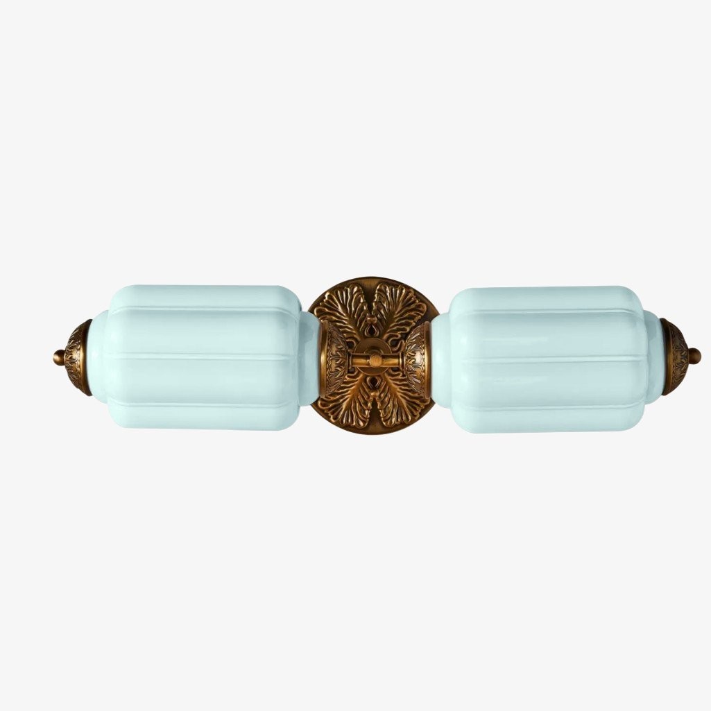 Eloise Elegant Vintage Glass Wall Sconce - Lighting for Bedroom Vanity K1150