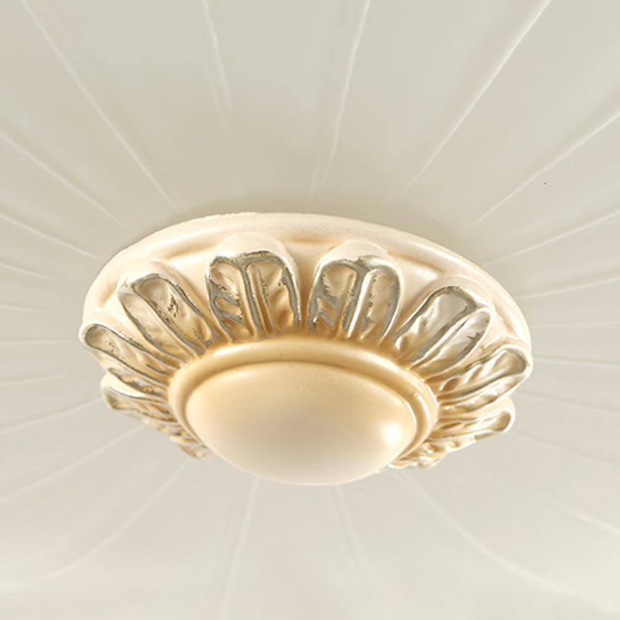 European Vintage Style Resin Ceiling Light for Bedroom K371