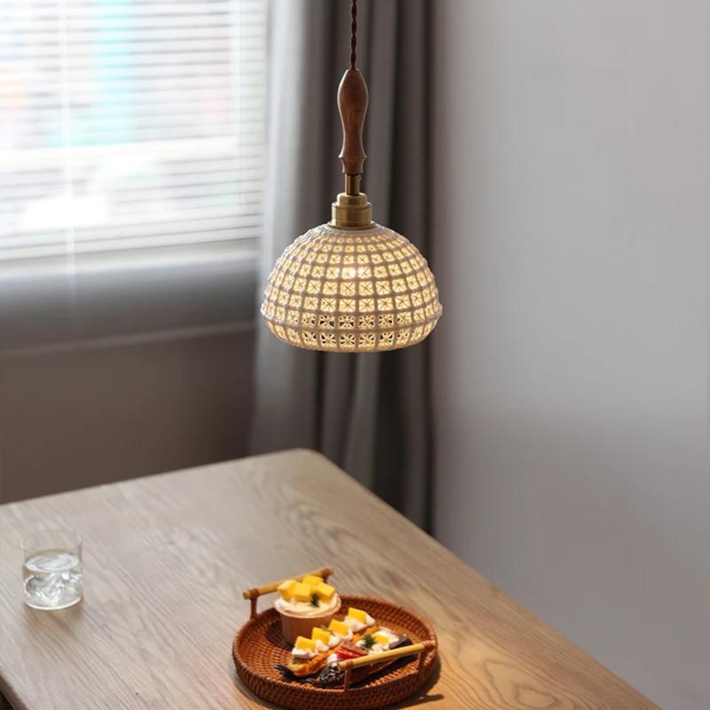 The Ceramic Braid Pendant Lamp D867