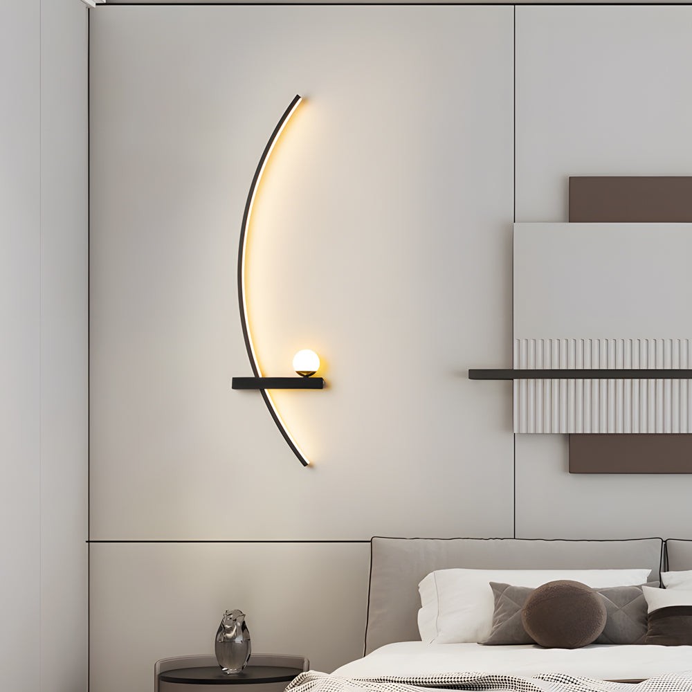 Curved Strip 3 Step Dimming LED Wall Sconce K816